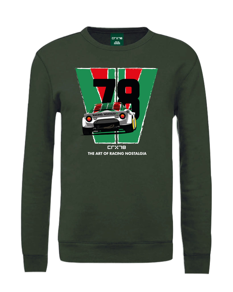 Felpa Lancia Stratos hf Str 78 verde