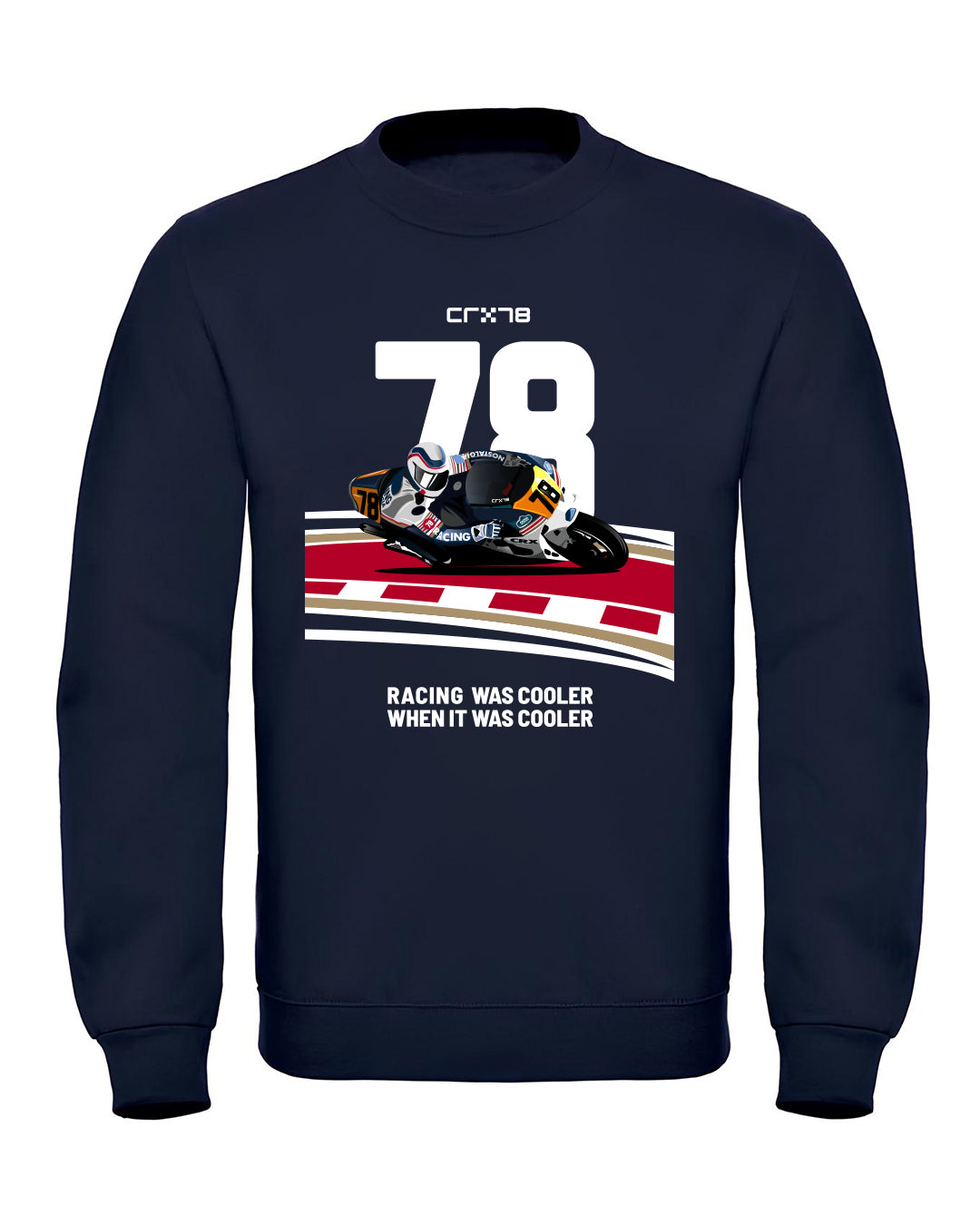 Felpa Con Cappuccio Uomo Moto Da Parco Giochi – Blu Navy, XXL, Cotone E Poliestere